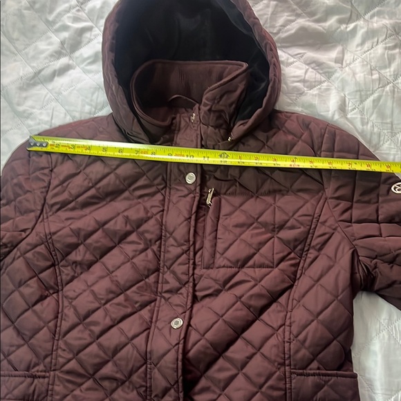 Calvin Klein Women's Quilted Ski Jacket - Rich Burgundy - Picture 7 of 11